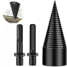 VITE CONICA SPACCALEGNA 42MM FRESA LEGNO PUNTA PER TRAPANO CON 2 ATTACCHI