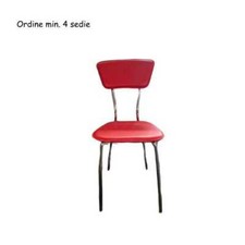 Sedia similpelle Rossa