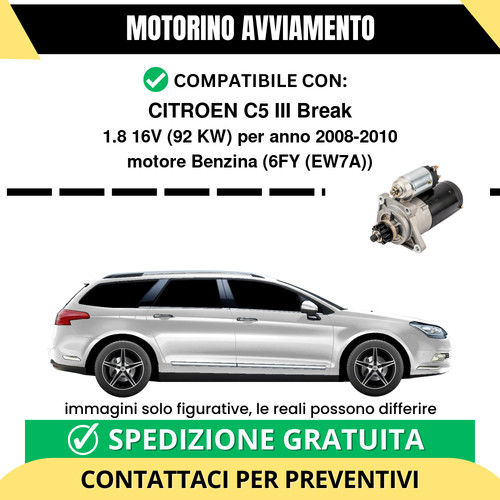 Motorino avviamento citroen - motorino, c5