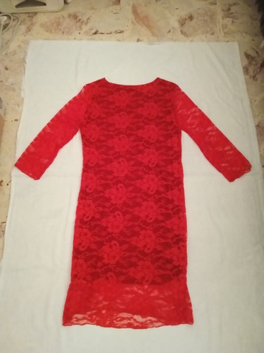 Vestito invernale rosso - , in