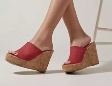 Zoccoli Sabot Con Zeppa Alta