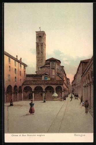 Cartolina artista bologna - d'artista,