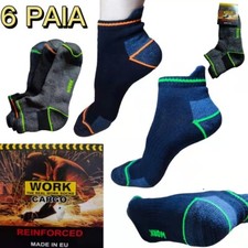 6PAIA CALZINI CORTI WORK ALLA