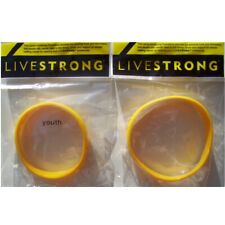 LANCIA ARMSTRONG LIVESTRONG ORIGINALE 2004 BRACCIALETTO GIALLO NUOVO GIOVANILE
