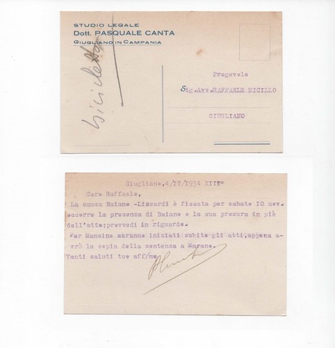 Rara cartolina studio legale - cartolina,