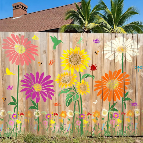 Pezzi stencil fiori - pezzi,
