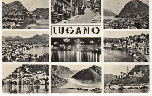 Antica cartolina lugano - antica,