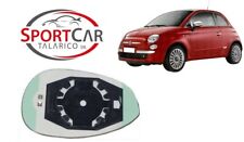 PIASTRA Con Vetro SPECCHIO RETROVISORE SINISTRO FIAT 500 Dal 2007 in poi