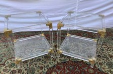 2 Tavolini plexiglass inserti