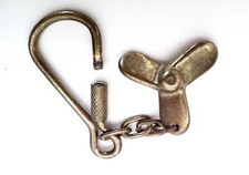 portachiave in ottone stile vecchia marina elica vintage