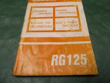 SUZUKI RG125 MANUALE GUIDATORE