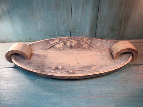 Antico piatto vassoio legno - antico,