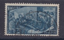 ITALIA 1948 Rivoluzione Lire 100 VF usato / P3689
