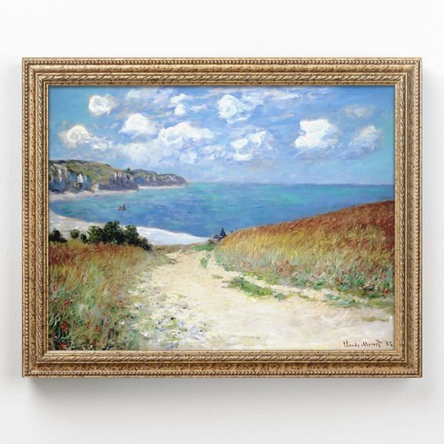 Quadro monet cammino - "cammino, mare"