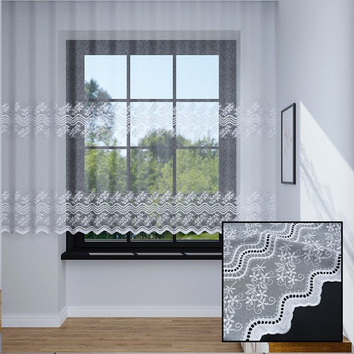 Tenda con ricamo marquisette - con,