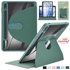 Custodia intelligente in pelle girevole flip cover per Samsung Galaxy Tab A9+ S9 FE più tablet