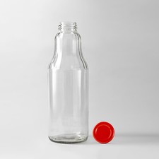 Bottiglie di succo in vetro con coperchi vari colori 10 once / 300 ml frutta multi-inserzione