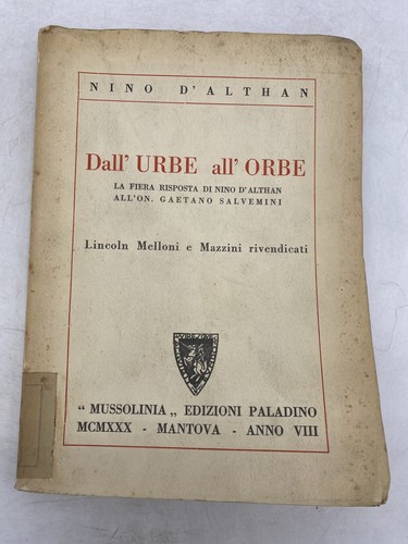 Nino althan dall urbe - nino, d'althan
