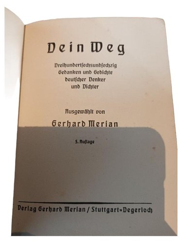 Libro poesia dein - dein, weg
