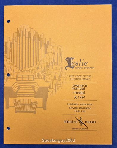 Original leslie speaker - speaker, model