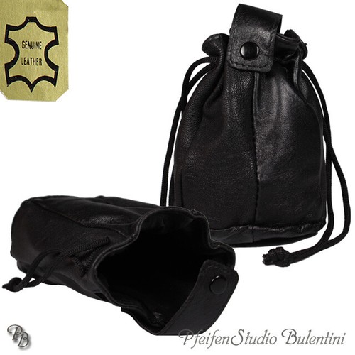 Sacchetto tabacco vera pelle - tabacco,