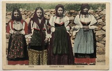 Cartolina Oliena costumi sardi