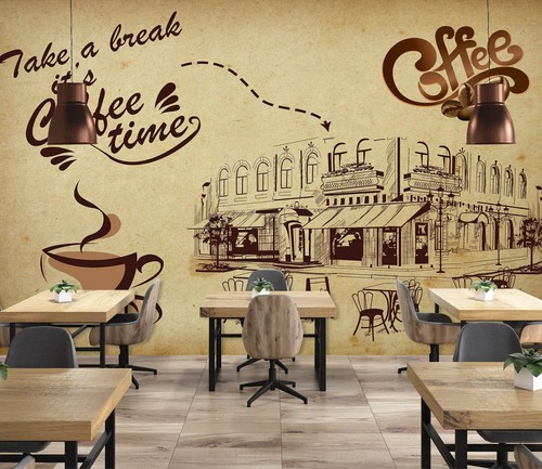 Carta parati street - 3d,