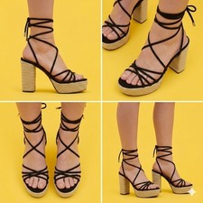 SANDALI DONNA tacco Lacci