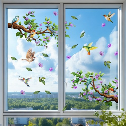 Colibrì decorativo fiore - e,