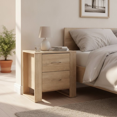 Comodino moderno marrone con - , 2