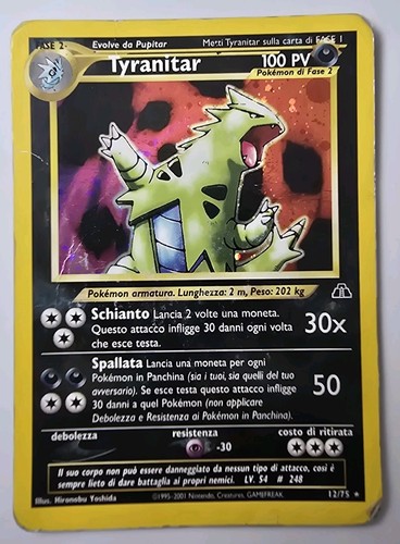 Pokemon tyranitar rara holo - pokemon,