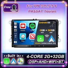 9" Autoradio For VW GOLF 5 6 PASSAT Touran Android 12 GPS NAVI Stereo DAB+WI-FI