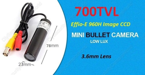 700tvl miniatura bullet - miniatura,