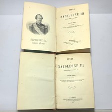 Libro Antico 1861 Opere di Napoleone III - Napoli Sarracino