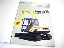 Kobelco SK60LC Mark IV Specifiche Escavatore Manuale Pubblicità Brochure