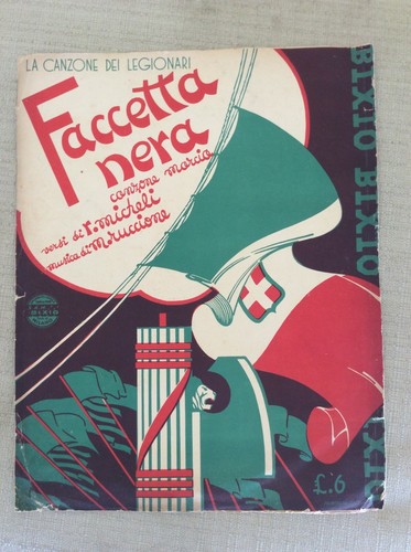 Faccetta nera spartito - faccetta,