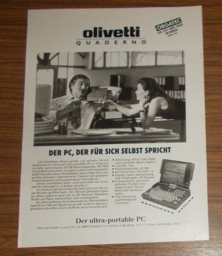 Rara pubblicità olivetti - rara,