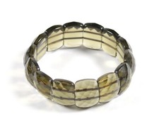 Bracciale Elasticizzato con doppio elastico in Quarzo Fumè Made In Italy