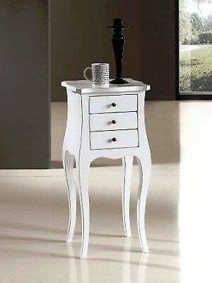Comodino laccato bianco - comodino,