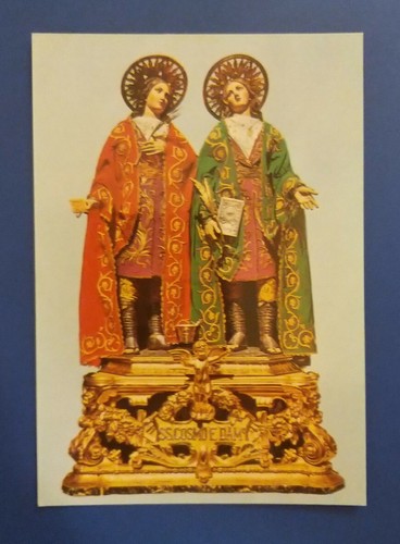 Cartolina santi medici chiesa - cartolina,