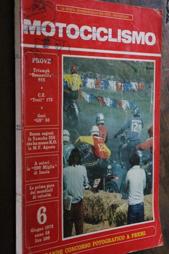 Motociclismo giugno 1972 - motociclismo,