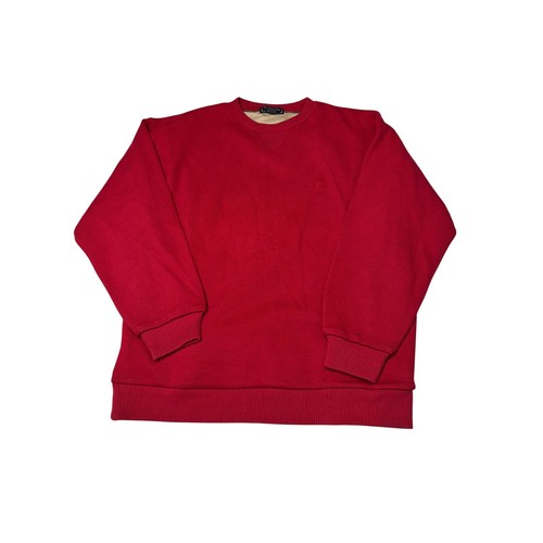 Felpa girocollo rossa