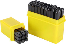 Punzone Alfabeto Con Lettera Numerica, 36 Pz Set Di Punzoni in Acciaio Al Carbon