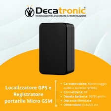 Localizzatore GPS e Microfono