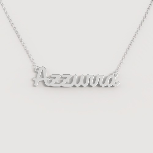 Collana nome donna acciaio - nome,