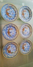 6 antichi piattini  Medi  In
