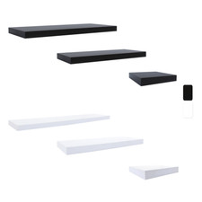 Mobili Rebecca Set 2 Ripiani Mensole Moderne 2 Colori 3 Dimensioni Camera