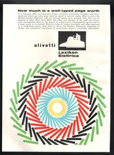 OLIVETTI Pubblicità 1960