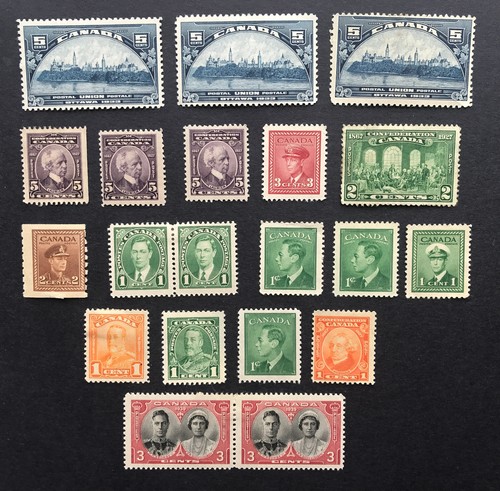 Lot canadian stamps read - of,