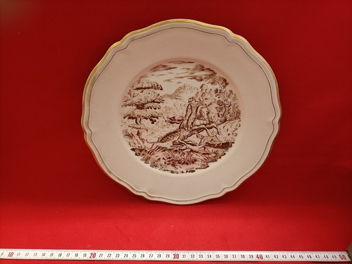 Antiquariato piatto in - -,